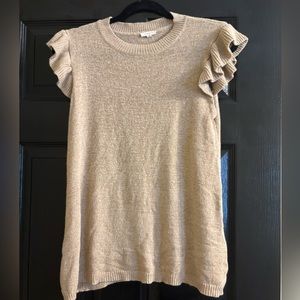 Women’s ruffle sweater vest
